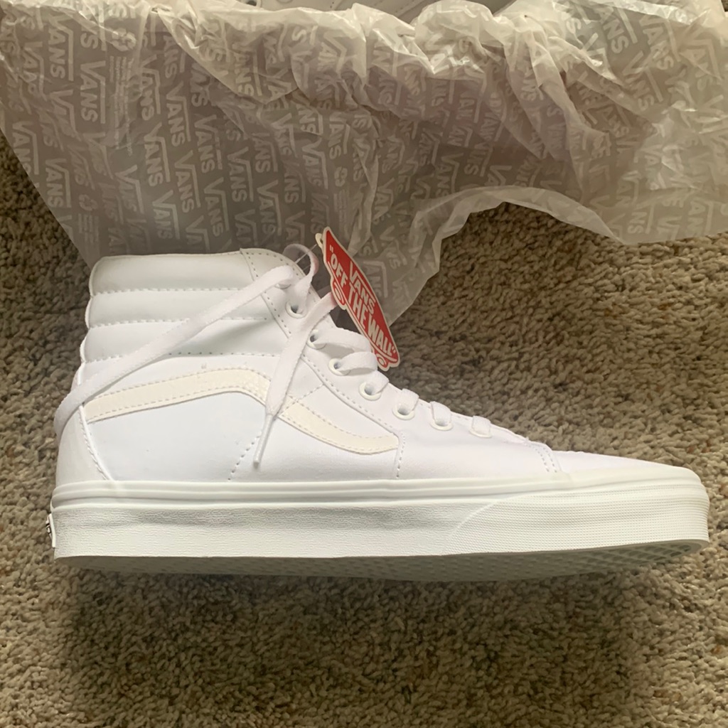 Brand New White Vans High Tops